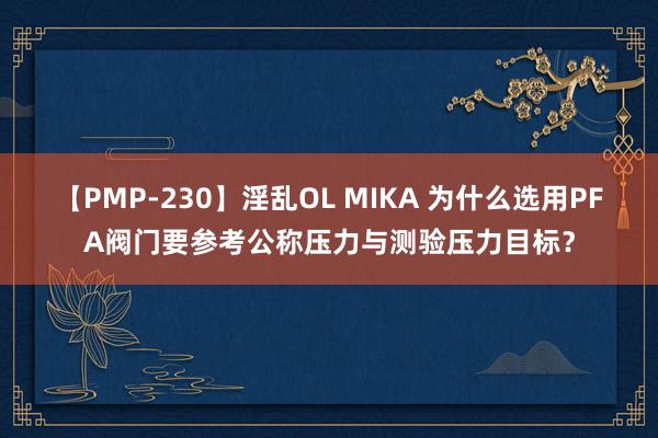 【PMP-230】淫乱OL MIKA 为什么选用PFA阀门要参考公称压力与测验压力目标？