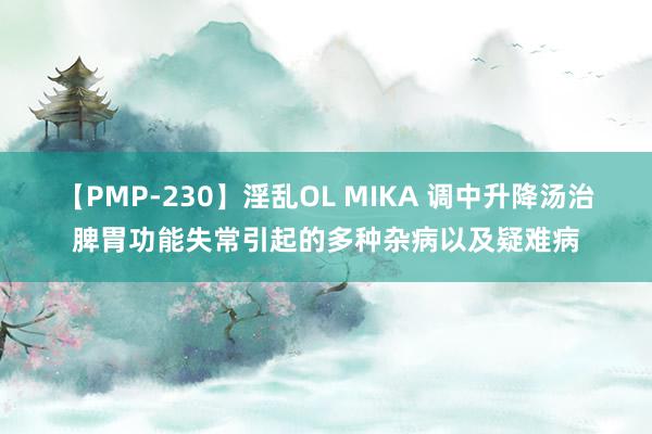 【PMP-230】淫乱OL MIKA 调中升降汤治脾胃功能失常引起的多种杂病以及疑难病