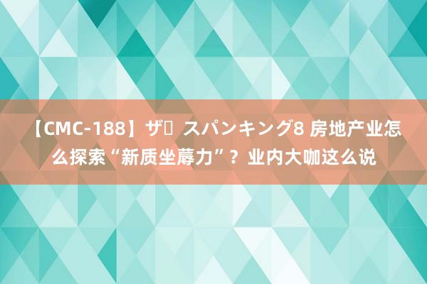 【CMC-188】ザ・スパンキング8 房地产业怎么探索“新质坐蓐力”？业内大咖这么说