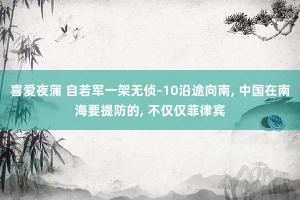 喜爱夜蒲 自若军一架无侦-10沿途向南, 中国在南海要提防的, 不仅仅菲律宾