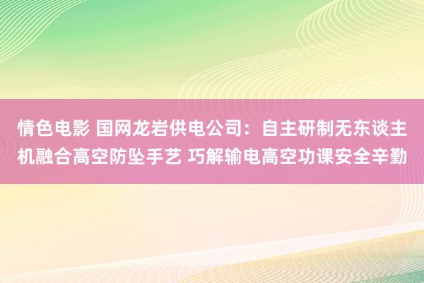 情色电影 国网龙岩供电公司：自主研制无东谈主机融合高空防坠手艺 巧解输电高空功课安全辛勤