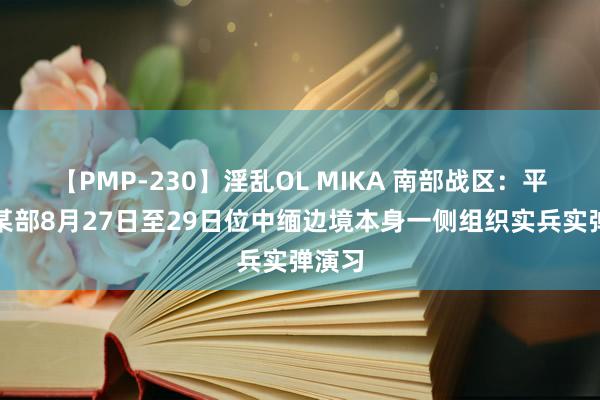 【PMP-230】淫乱OL MIKA 南部战区：平定军某部8月27日至29日位中缅边境本身一侧组织实兵实弹演习